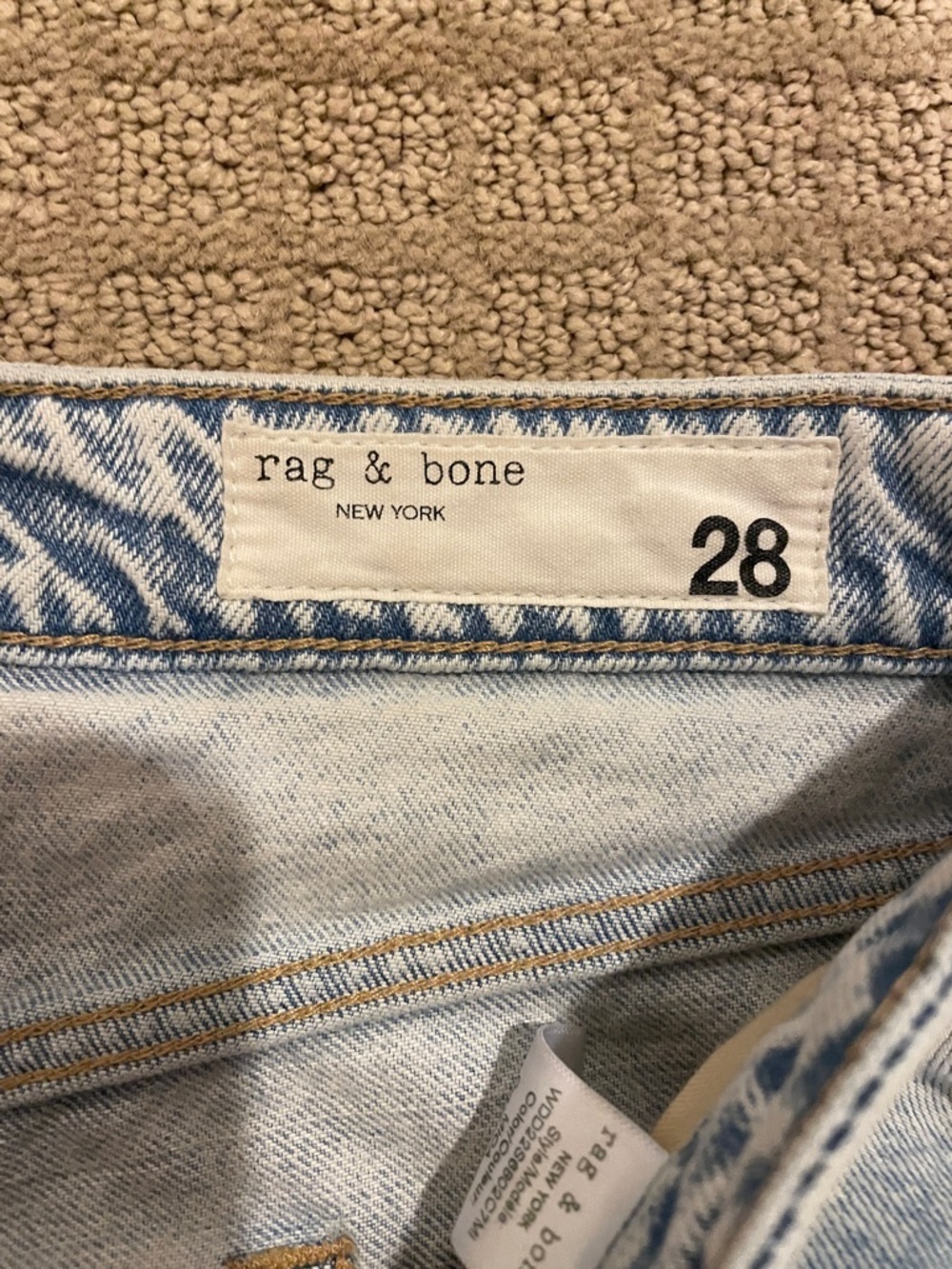 rag & bone Nina high rise shorty cigarette jeans - Picture 2 of 4